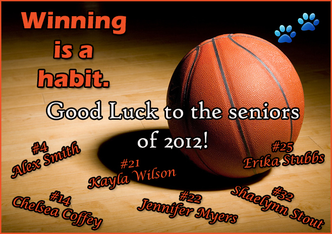 2012 Senior Girls Basketball Players